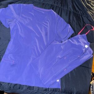 Smitten Vibrant Purple Scrub Set